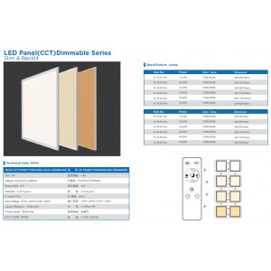 LED Panel(CCT)Dimmable Series(Slim & Backlit)